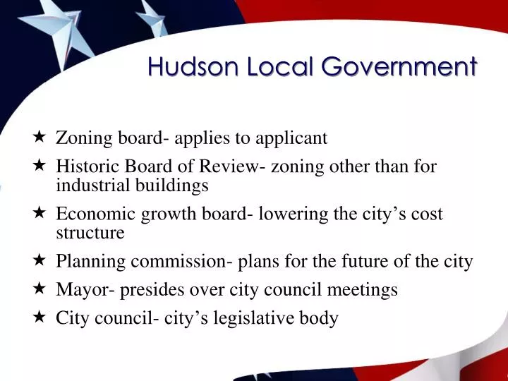 hudson local government