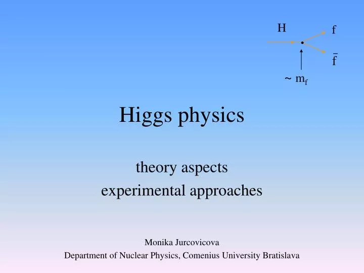 higgs physics