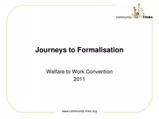 Journeys to Formalisation