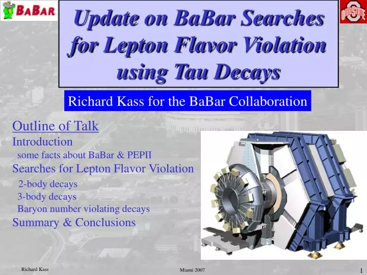 update on babar searches for lepton flavor violation using tau decays