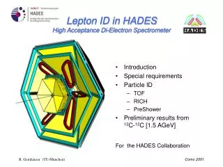 Lepton ID in HADES High Acceptance Di-Electron Spectrometer