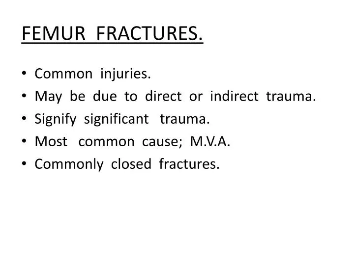 femur fractures