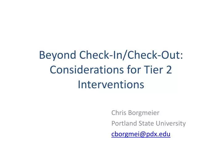 beyond check in check out considerations for tier 2 interventions
