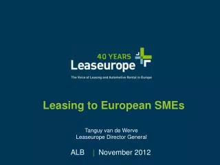 Leasing to European SMEs