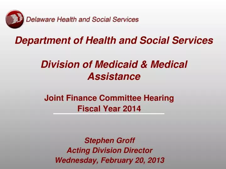 department of health and social services division of medicaid medical assistance
