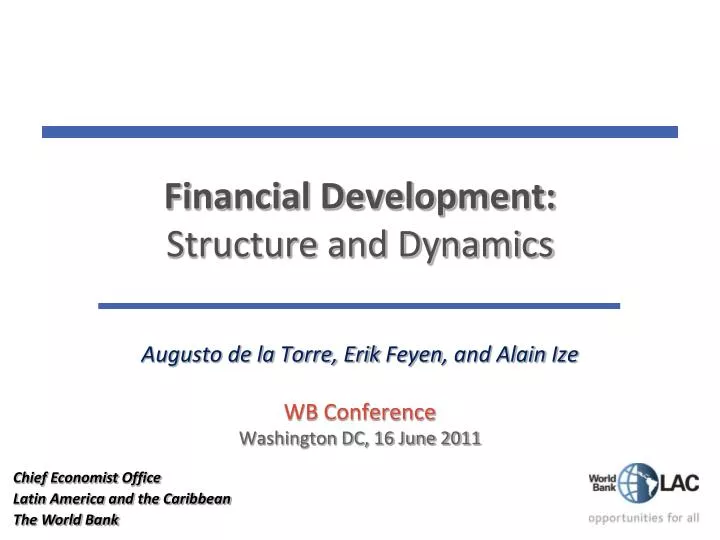 financial development structure and dynamics