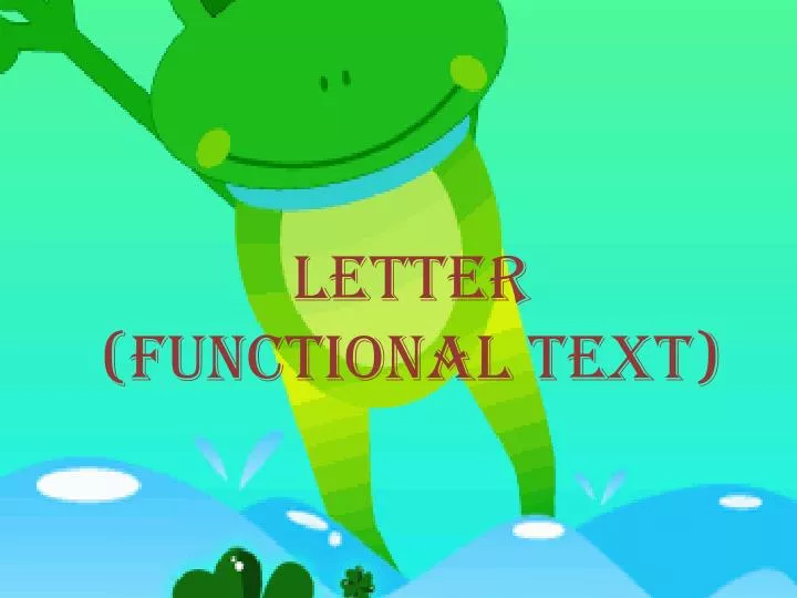 letter functional text