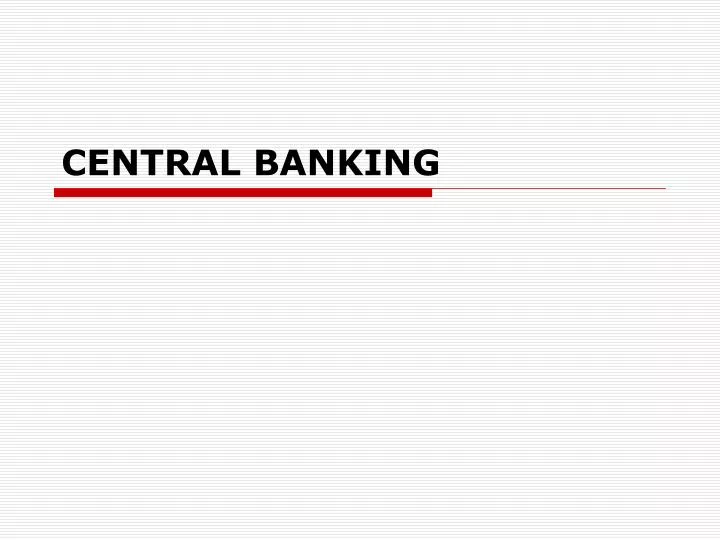 central banking