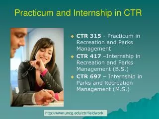Practicum and Internship in CTR