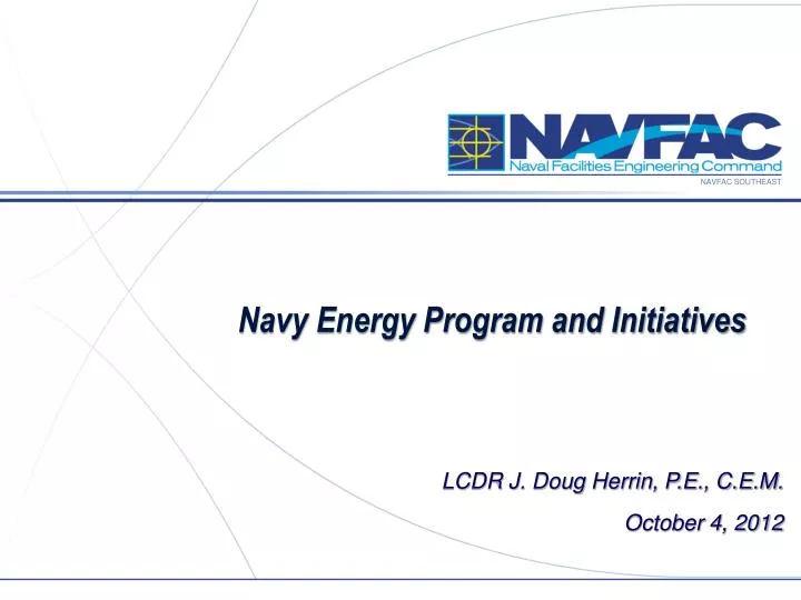 navy energy program and initiatives