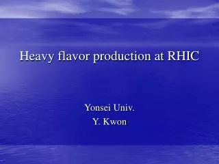 Heavy flavor production at RHIC