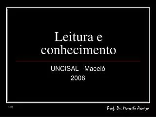 leitura e conhecimento