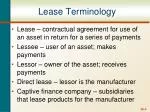 Lease Terminology - slide 1