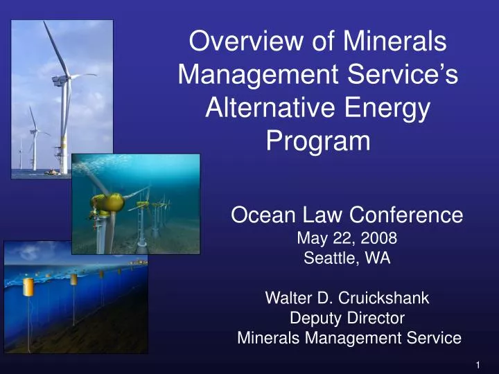 overview of minerals management service s alternative energy program
