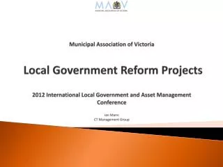 Local Government Reform Projects