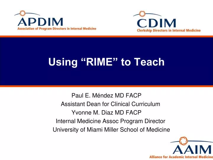 using rime to teach
