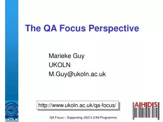 The QA Focus Perspective