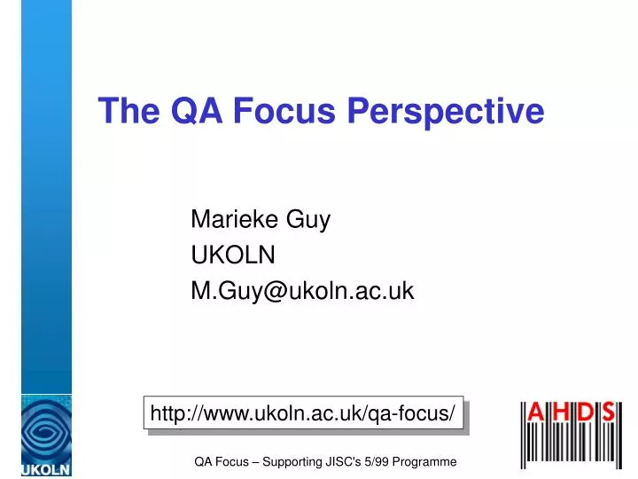the qa focus perspective