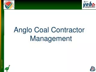 Anglo Coal Contractor Management