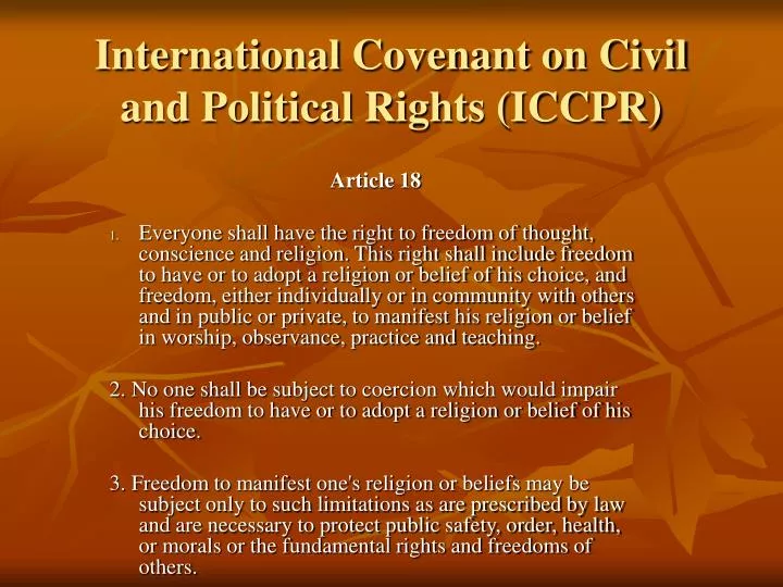 international covenant on civil and political rights iccpr