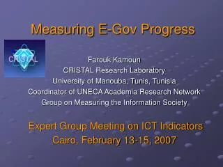 Measuring E-Gov Progress