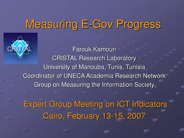 measuring e gov progress