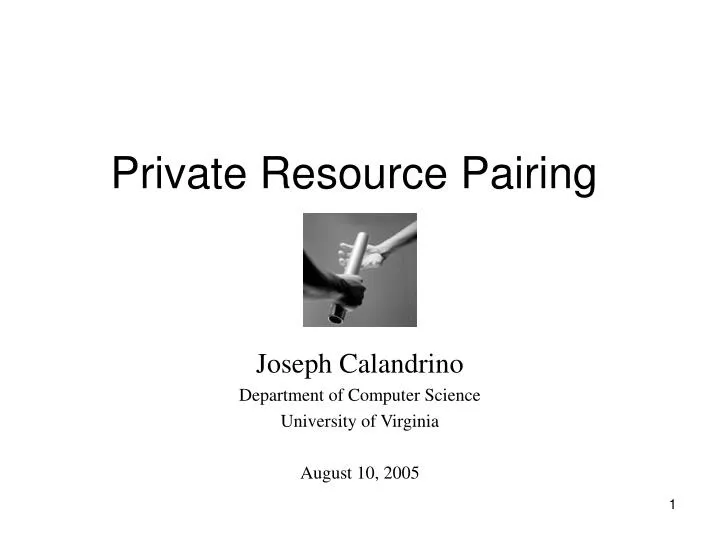 private resource pairing
