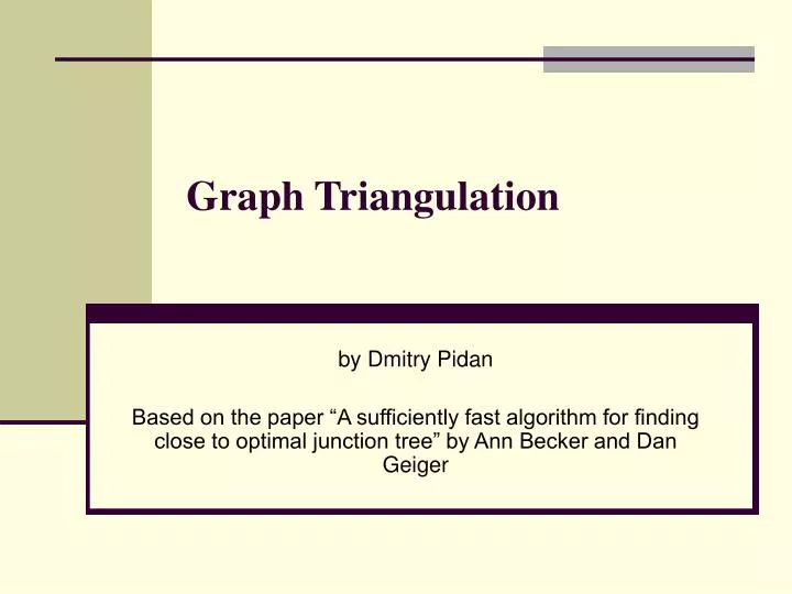 graph triangulation