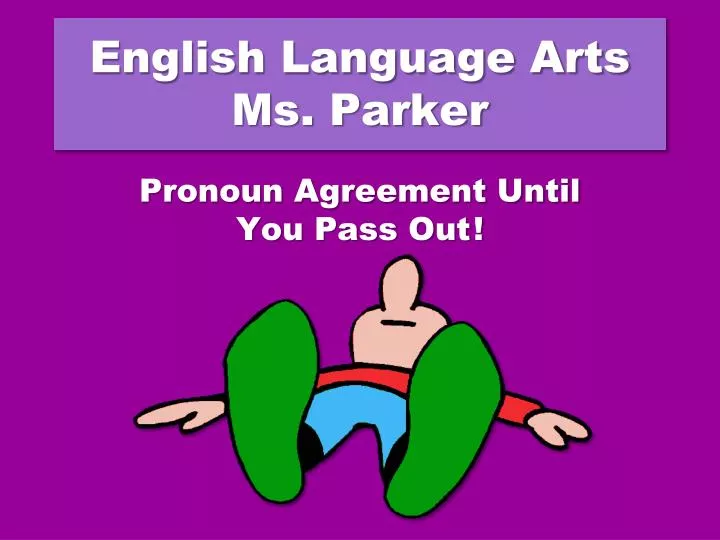 english language arts ms parker
