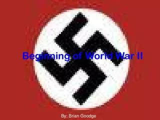 Beginning of World War II