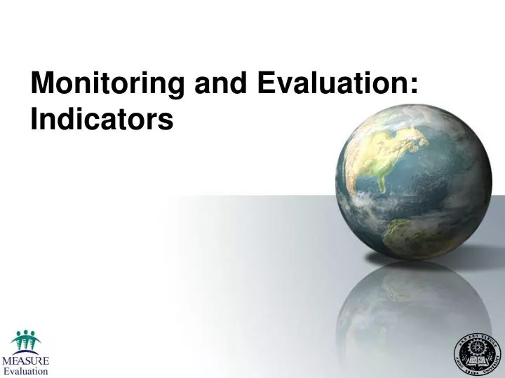 monitoring and evaluation indicators