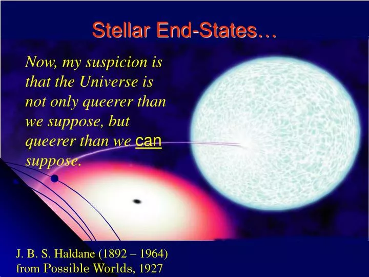 stellar end states