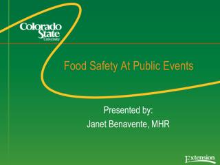 Food Safety At Public Events