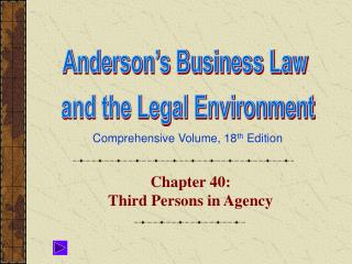 chapter 40 third persons in agency