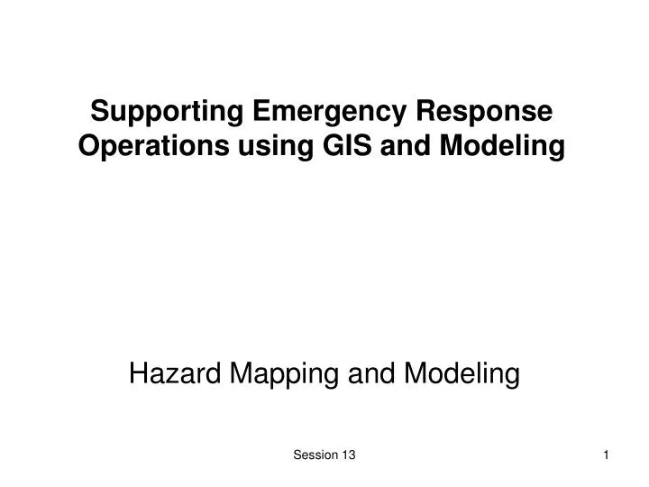 PPT - Hazard Mapping and Modeling PowerPoint Presentation, free ...