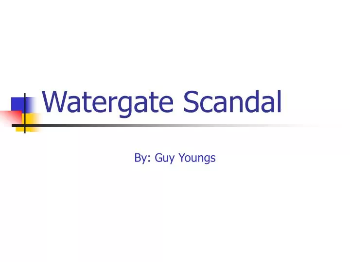 watergate scandal