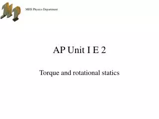 AP Unit I E 2