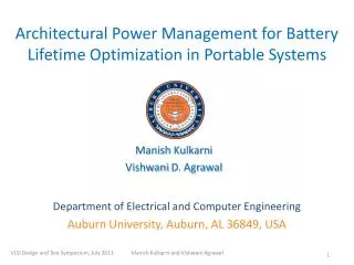 Architectural Power Management for Battery Lifetime Optimization in Portable Systems