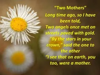 “Two Mothers”