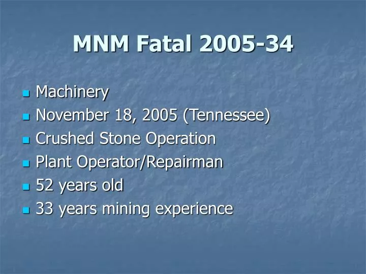 mnm fatal 2005 34