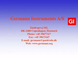 Germann Instruments A/S