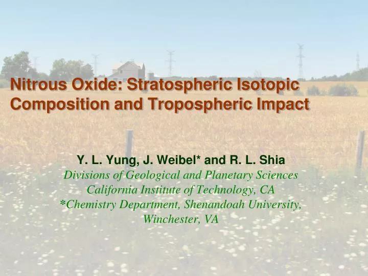 nitrous oxide stratospheric isotopic composition and tropospheric impact