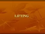 LIFTING - slide 1