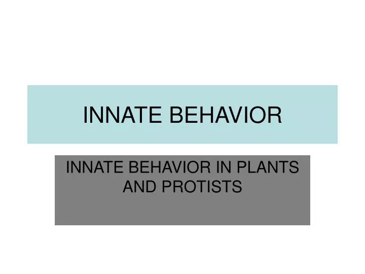 innate behavior