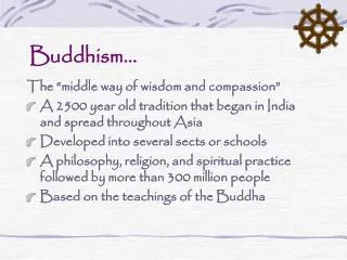 Buddhism…