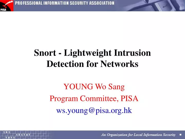 snort lightweight intrusion detection for networks