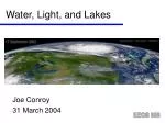 Water, Light, and Lakes - slide 1