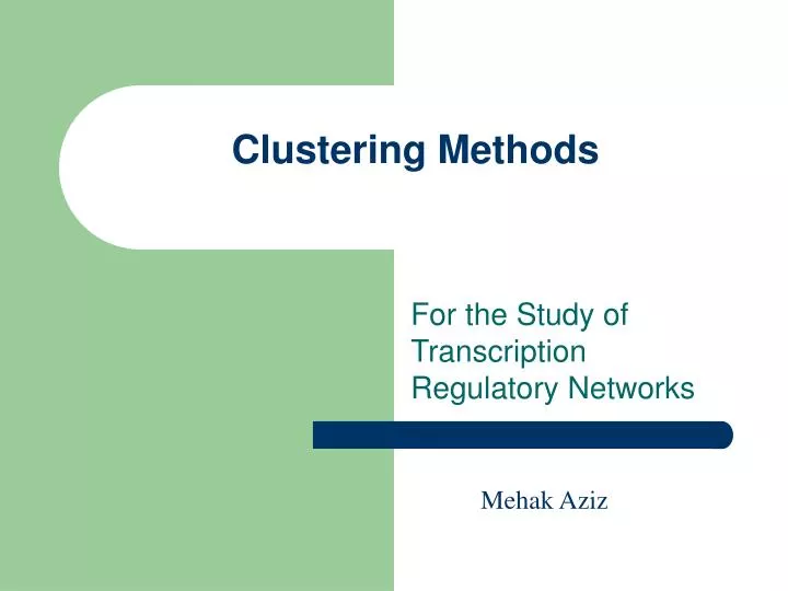 clustering methods