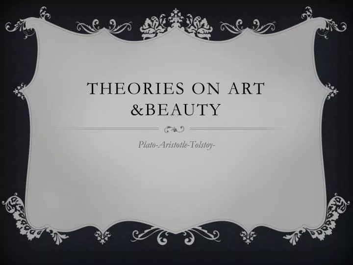 theories on art beauty