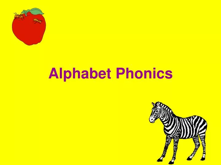 alphabet phonics